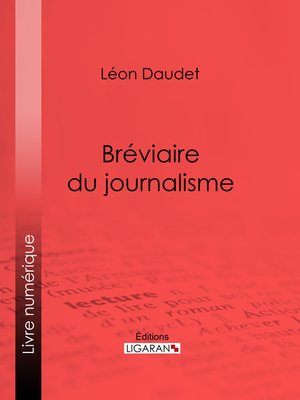 cover image of Bréviaire du journalisme